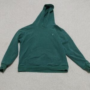 ZYIA Womens Dark Green Crewneck Hoodie